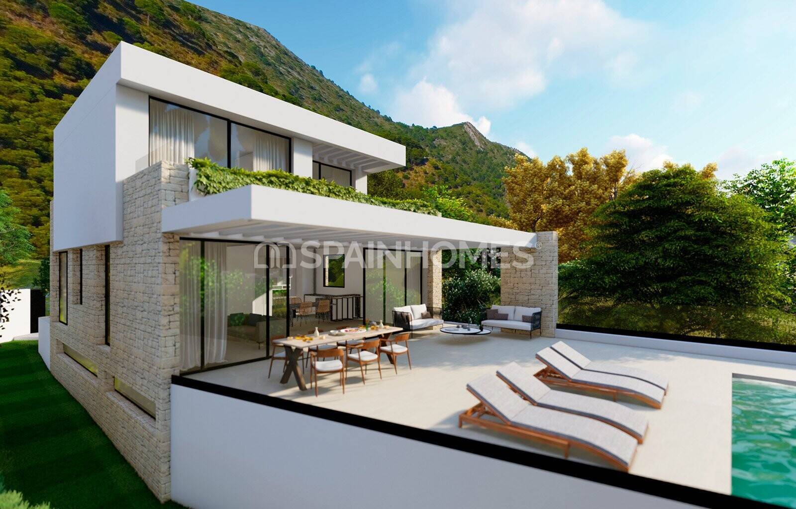 Villa en Mijas, Málaga, España 4 dormitorios, 234 m2 No. 62559