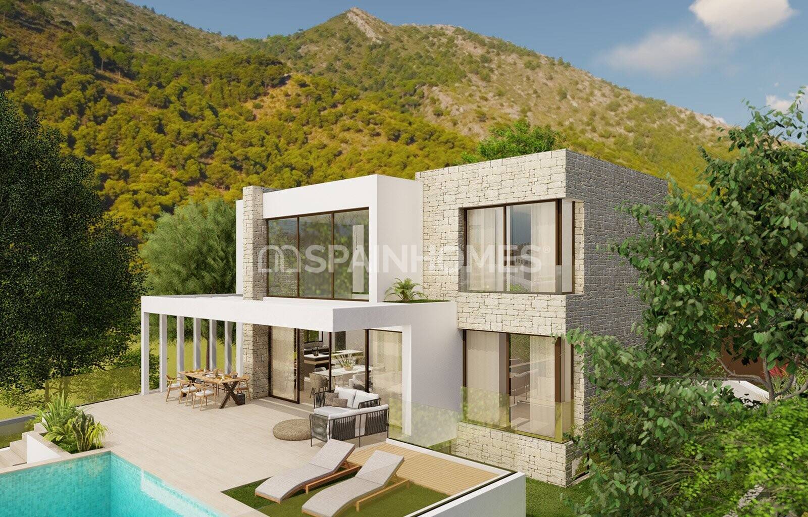 Villa en Mijas, Málaga, España 4 dormitorios, 234 m2 No. 62559