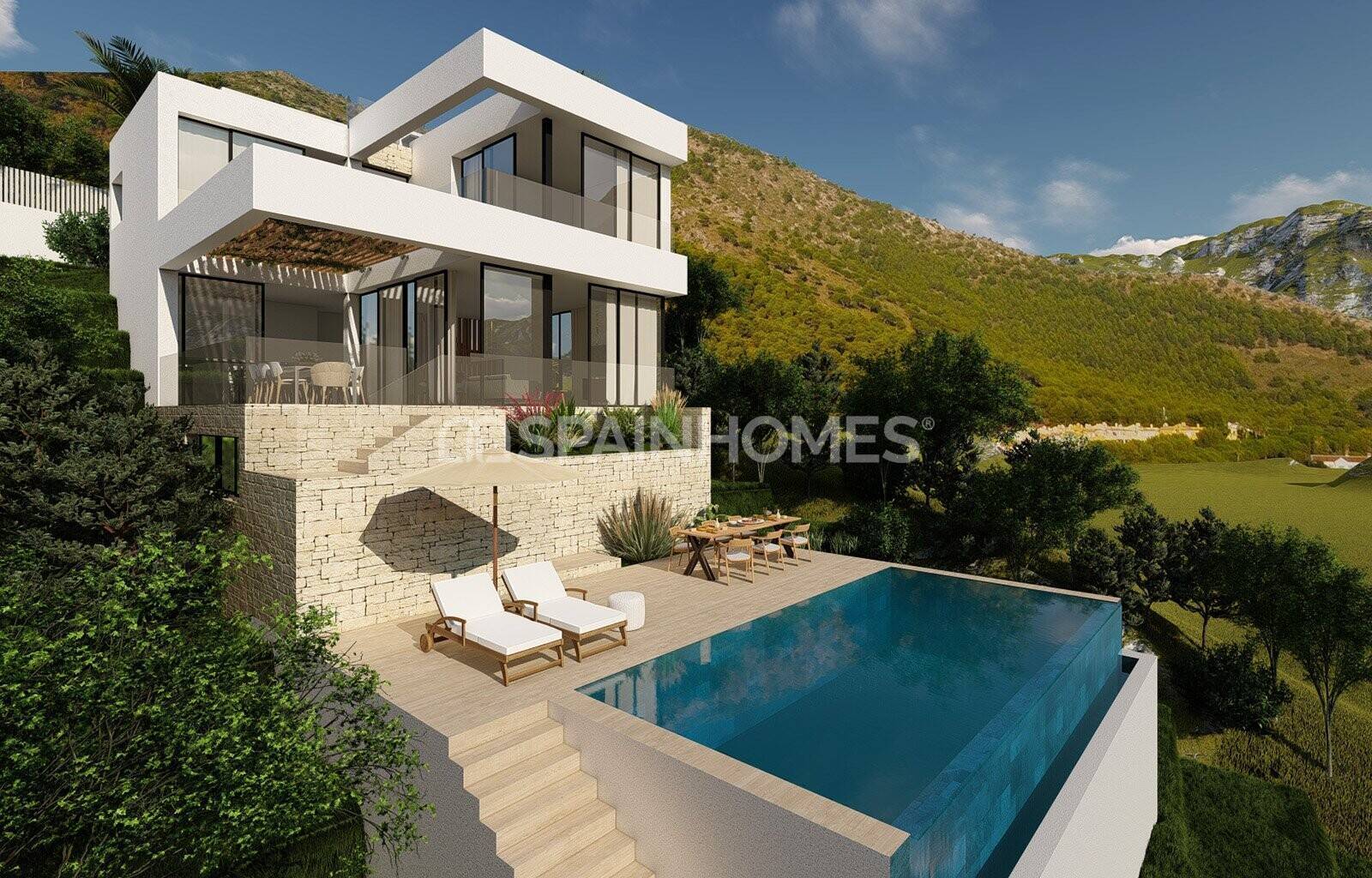 Villa en Mijas, Málaga, España 4 dormitorios, 234 m2 No. 62559