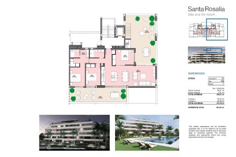 Продажа пентхауса в Санта-Розалия, Мурсия, Испания 3 спальни, 99м2 №112833 - фото 22