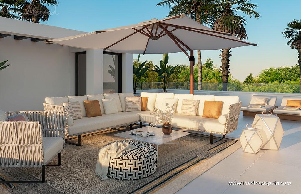 Villa a Mijas Costa, Malaga, Spagna 3 camere da letto, 226 mq. N° 55841