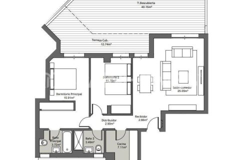 Lägenhet till salu i Velez-Malaga, Malaga, Spanien 3 sovrum, 104 kvm. Nr. 102761 - foto 4