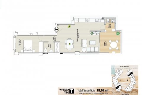 Lägenhet till salu La Manga del Mar Menor, Murcia, Spanien 1 sovrum, 78 kvm. Nr. 112820 - foto 16