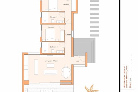 Villa for sale Banos Y Mendigo, Murcia, Spain 2 bedrooms, 118 sq.m. No. 112823 - photo 13
