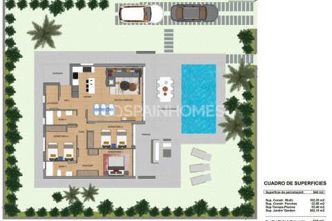 Villa till salu i Calasparra, Murcia, Spanien 2 sovrum, 77 kvm. Nr. 99469 - foto 30