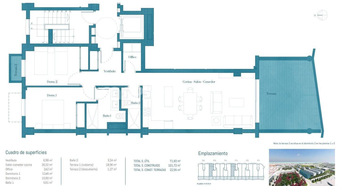 Apartment in Mijas, Malaga, Spain 2 bedrooms, 98 sq.m. No. 48215