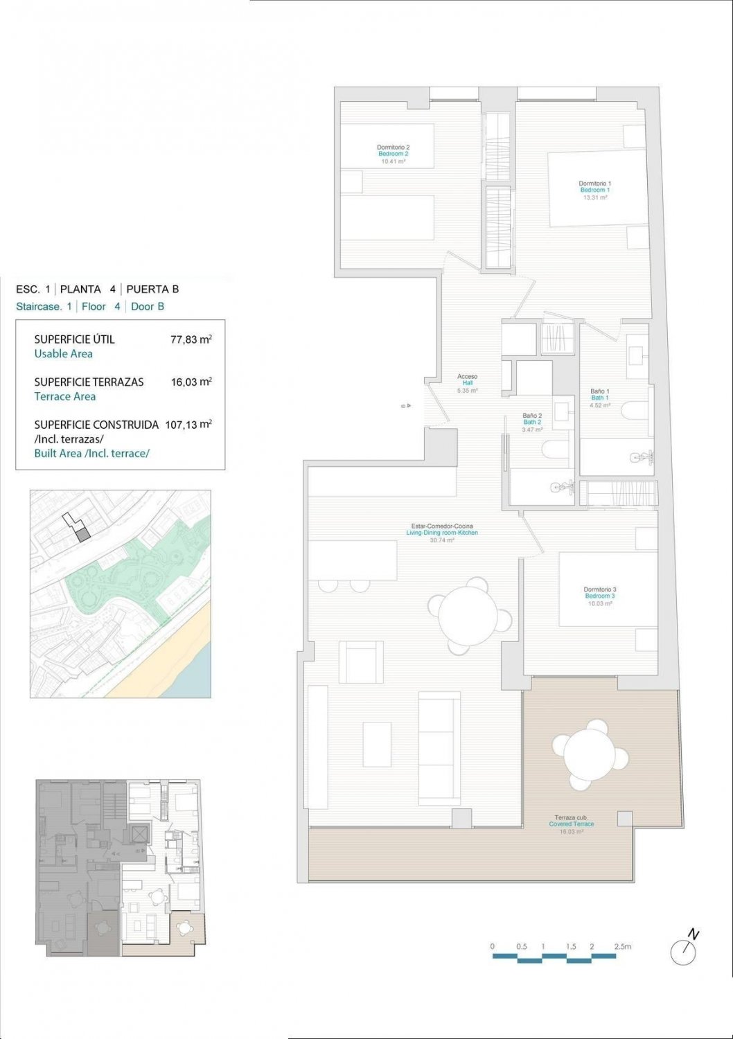 Apartment in Villajoyosa, Alicante, Spain 3 bedrooms, 77 sq.m. No. 101803