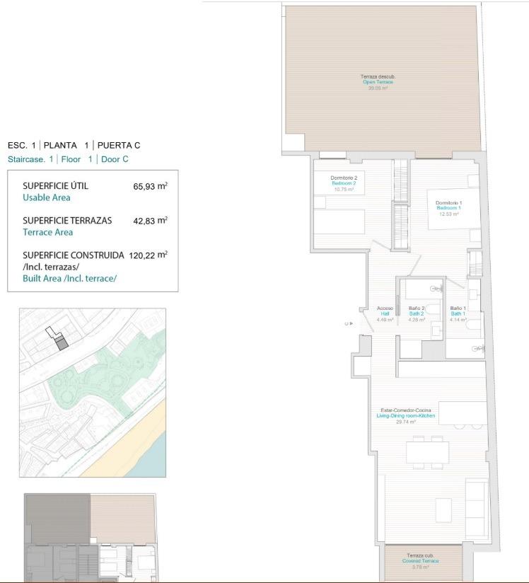Apartamento en Villajoyosa, Alicante, España 2 dormitorios, 65 m2 No. 101804
