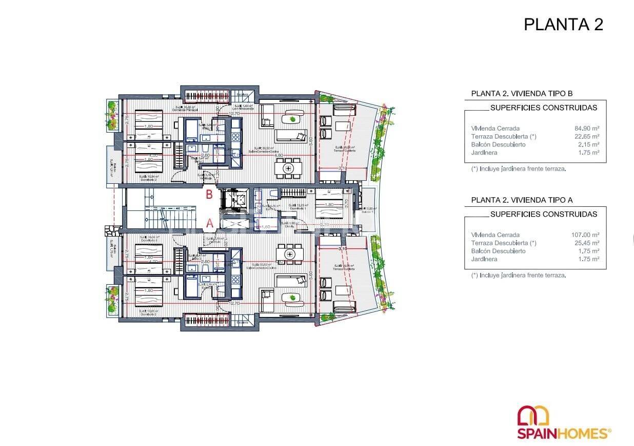 Apartment in Cartagena, Murcia, Spain 2 bedrooms, 96 sq.m. No. 57915