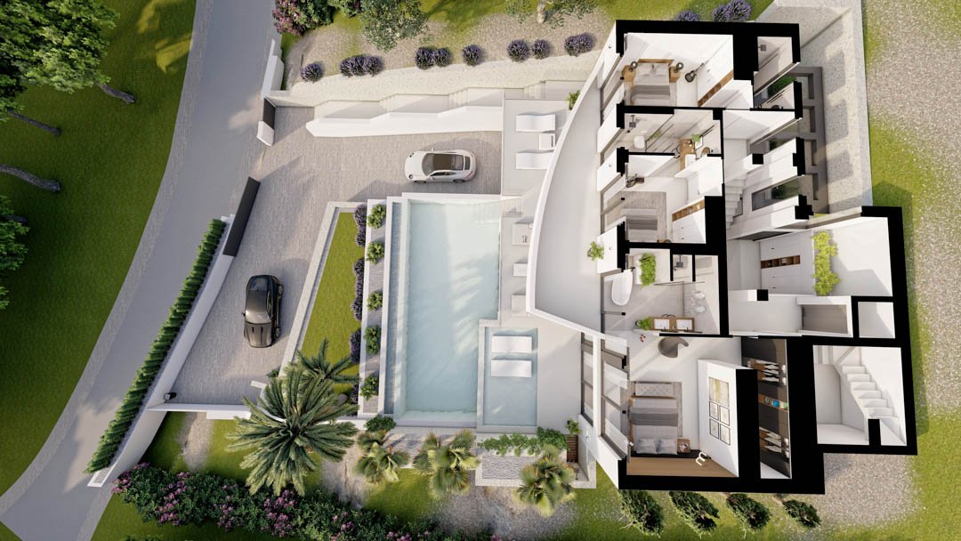 Villa in Altea, Alicante, Spain 4 bedrooms, 540 sq.m. No. 84268