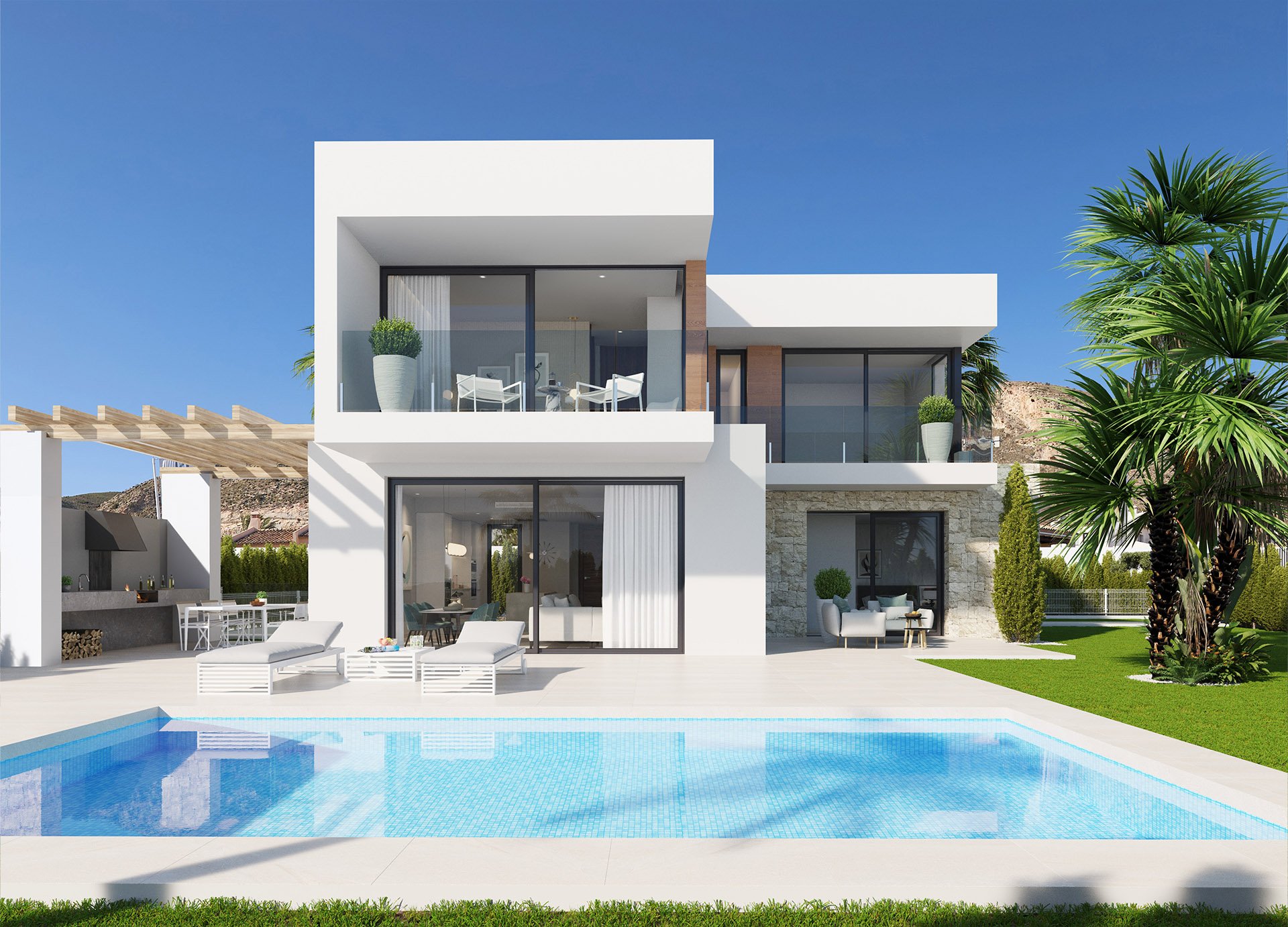 Villa en Finestrat, Alicante, España 3 dormitorios, 154 m2 No. 110737