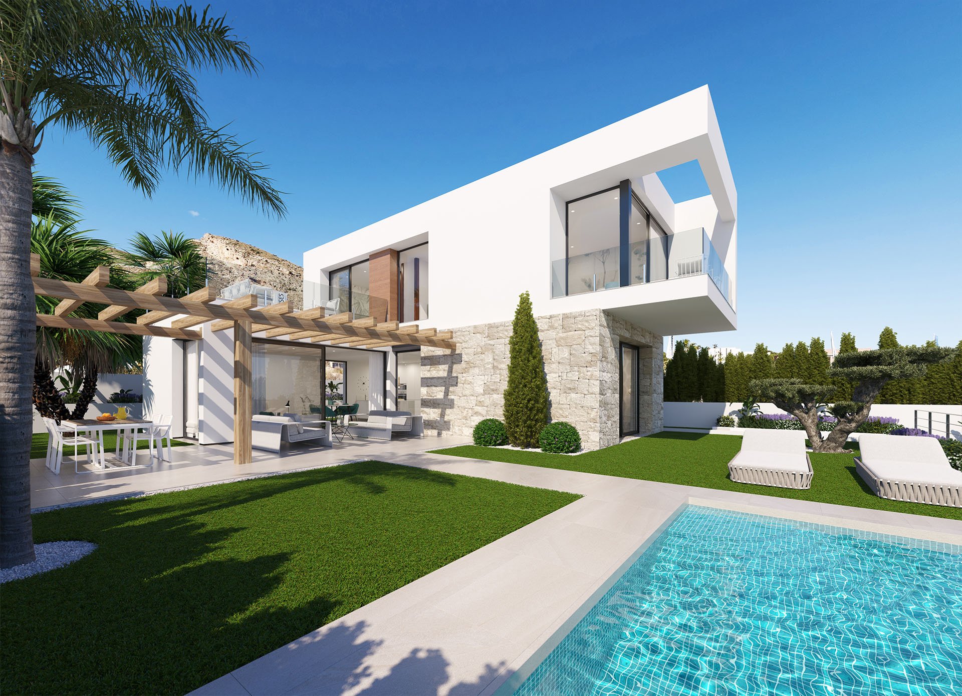 Villa en Finestrat, Alicante, España 3 dormitorios, 154 m2 No. 110737