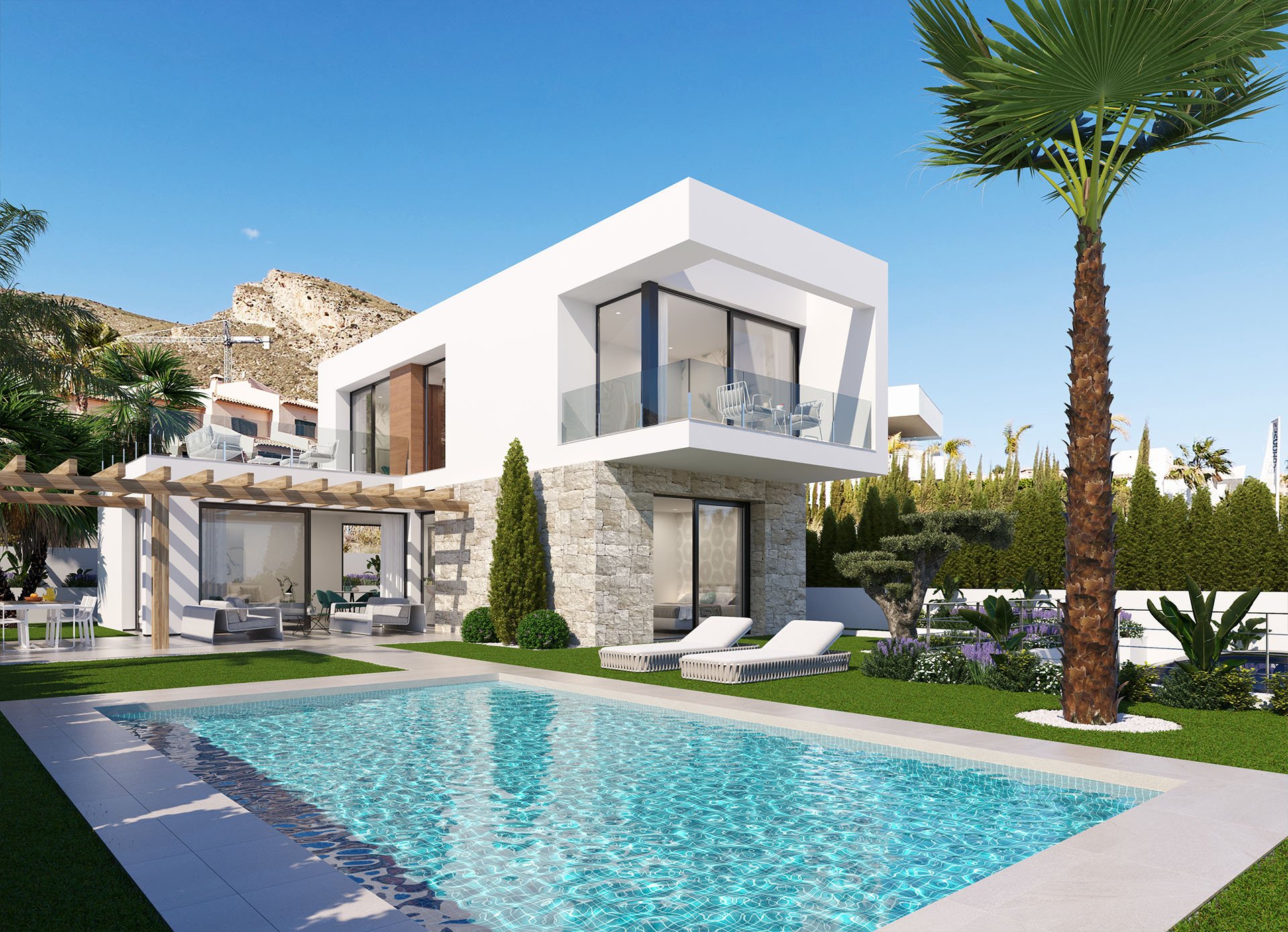 Villa en Finestrat, Alicante, España 3 dormitorios, 154 m2 No. 110737