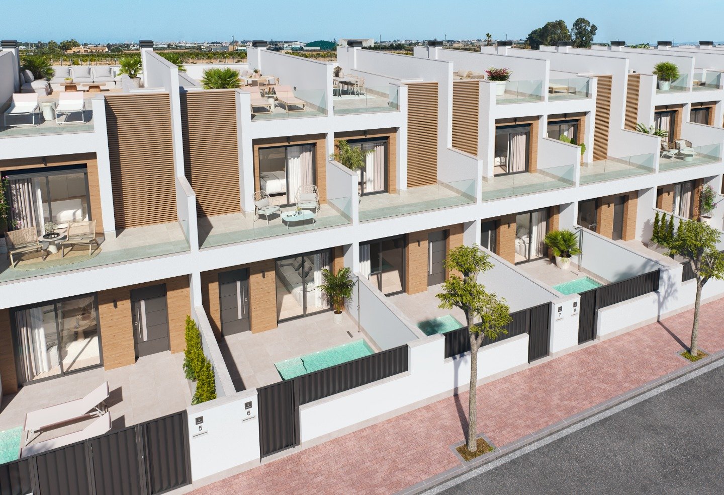 Villa en San Pedro del Pinatar, Murcia, España 3 dormitorios, 108 m2 No. 84327
