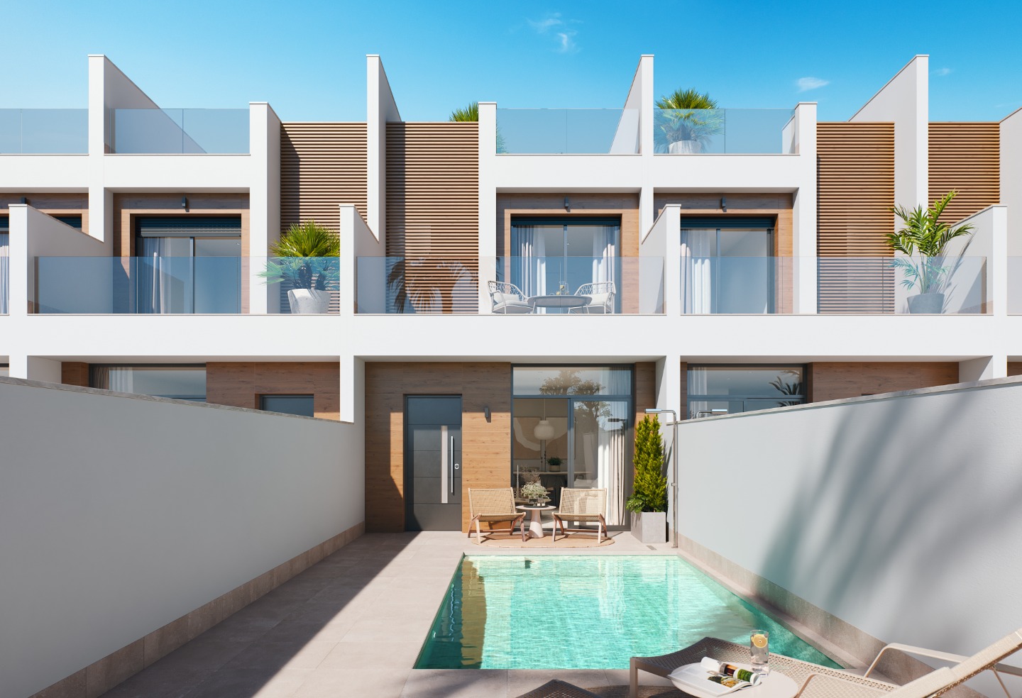 Villa en San Pedro del Pinatar, Murcia, España 3 dormitorios, 108 m2 No. 84327