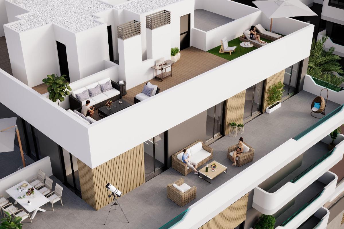 Lägenhet i Santa Pola, Alicante, Spanien 3 sovrum, 94 kvm. Nr. 113080
