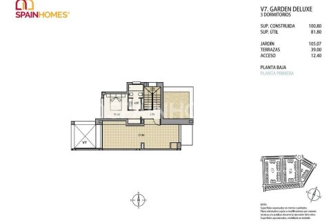 Lägenhet till salu i Cartagena, Murcia, Spanien 3 sovrum, 100 kvm. Nr. 52357 - foto 30