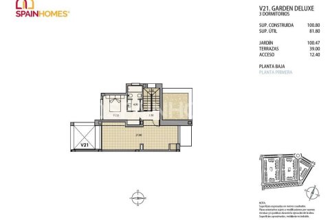 Lägenhet till salu i Cartagena, Murcia, Spanien 3 sovrum, 100 kvm. Nr. 52357 - foto 23