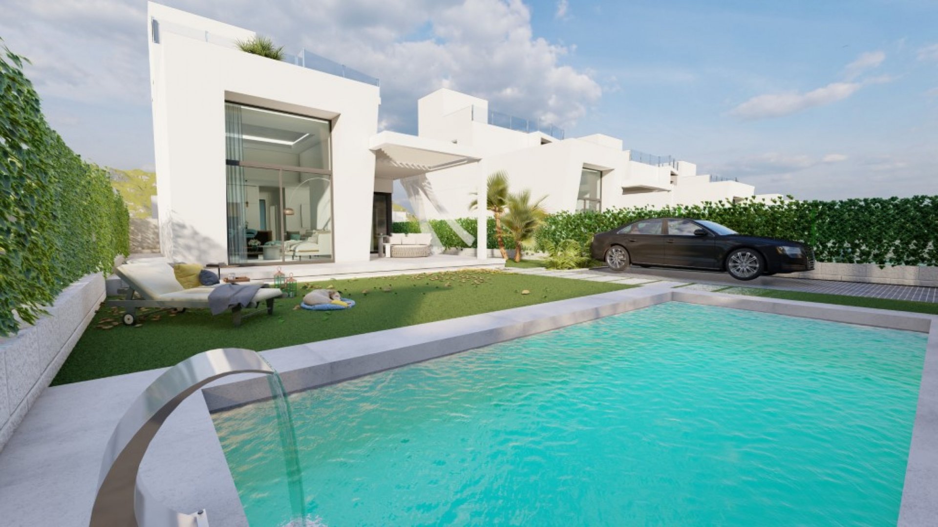 Villa i Finestrat, Alicante, Spanien 3 sovrum, 128 kvm. Nr. 87445