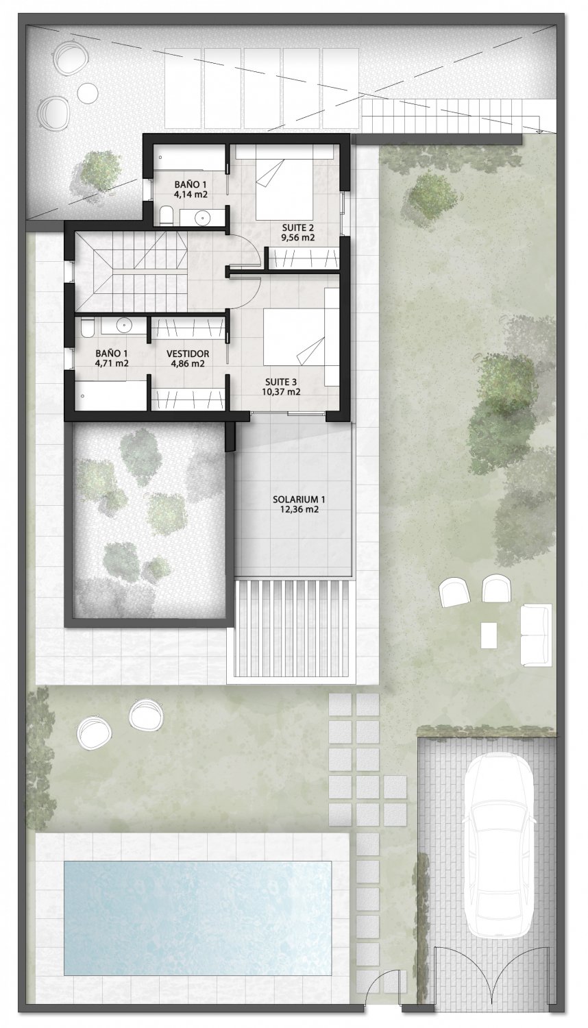 Villa i Finestrat, Alicante, Spanien 3 sovrum, 128 kvm. Nr. 87445