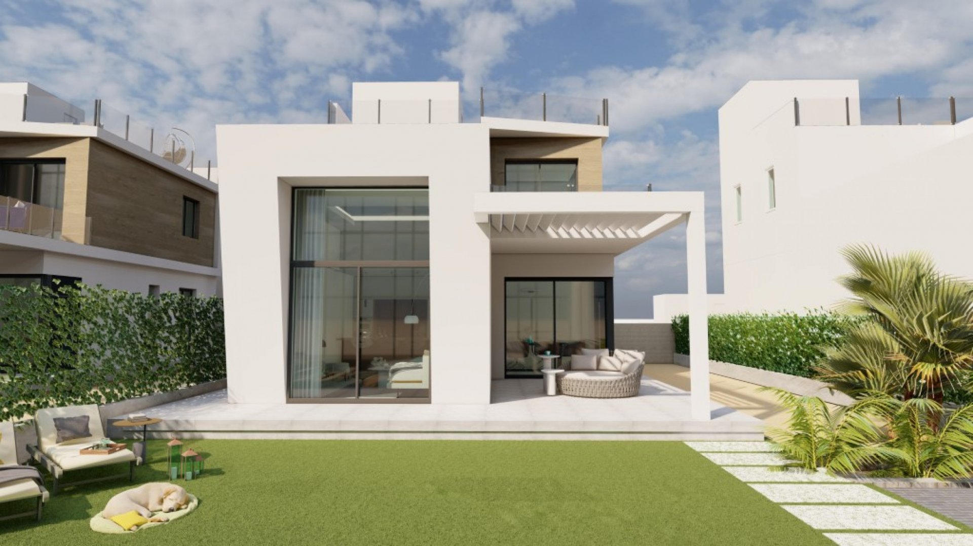 Villa i Finestrat, Alicante, Spanien 3 sovrum, 128 kvm. Nr. 87445