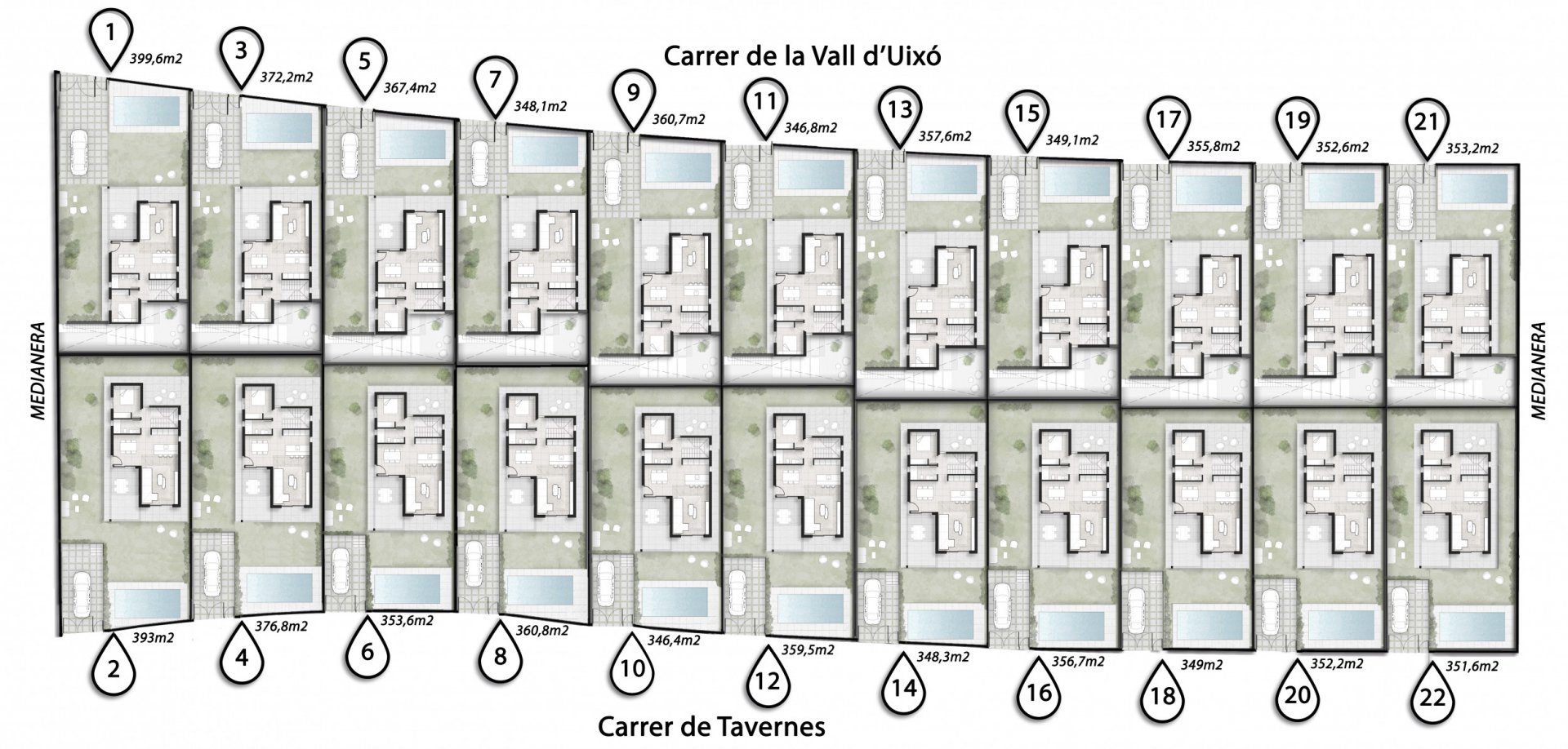 Villa i Finestrat, Alicante, Spanien 3 sovrum, 128 kvm. Nr. 87445