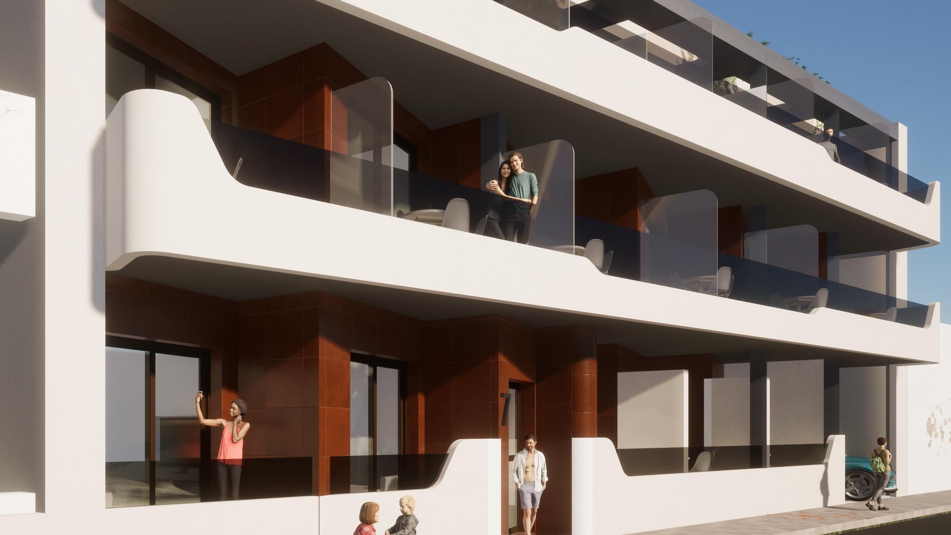 Apartment in Polonia X, Torrevieja, Alicante, Spa, 1 bedroom, 56.59 sq.m. No. 91781