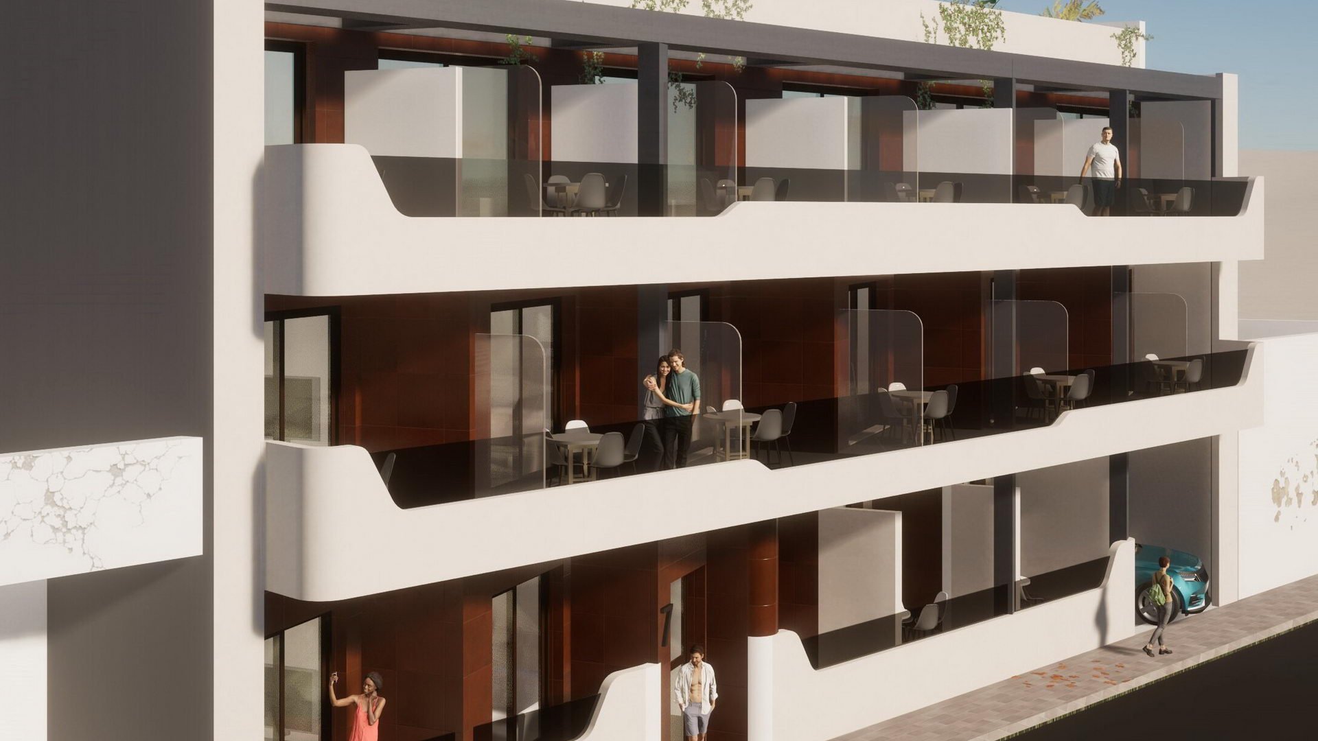 Apartment in Polonia X, Torrevieja, Alicante, Spa, 1 bedroom, 56.59 sq.m. No. 91781