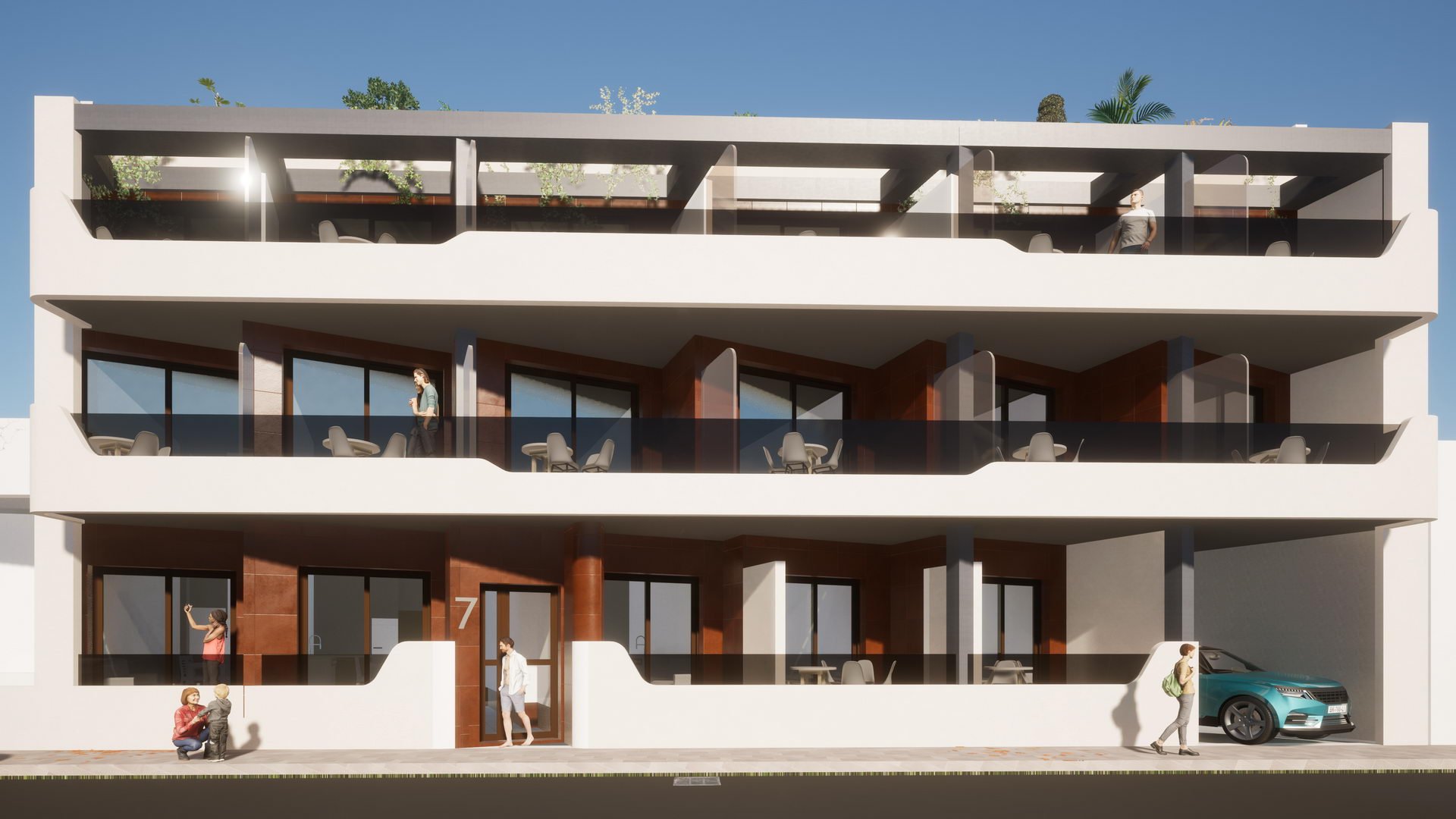 Apartment in Polonia X, Torrevieja, Alicante, Spa, 1 bedroom, 56.59 sq.m. No. 91781