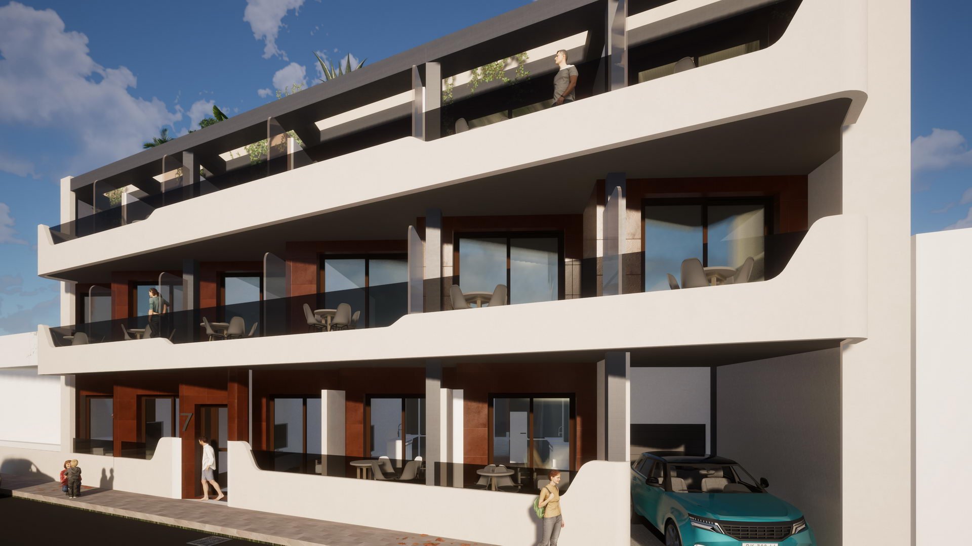Apartment in Polonia X, Torrevieja, Alicante, Spa, 1 bedroom, 56.59 sq.m. No. 91781