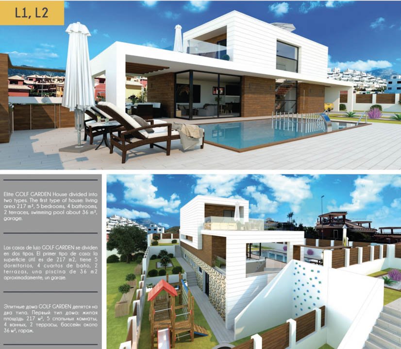 Villa i Finestrat, Alicante, Spanien 5 sovrum, 217 kvm. Nr. 89877