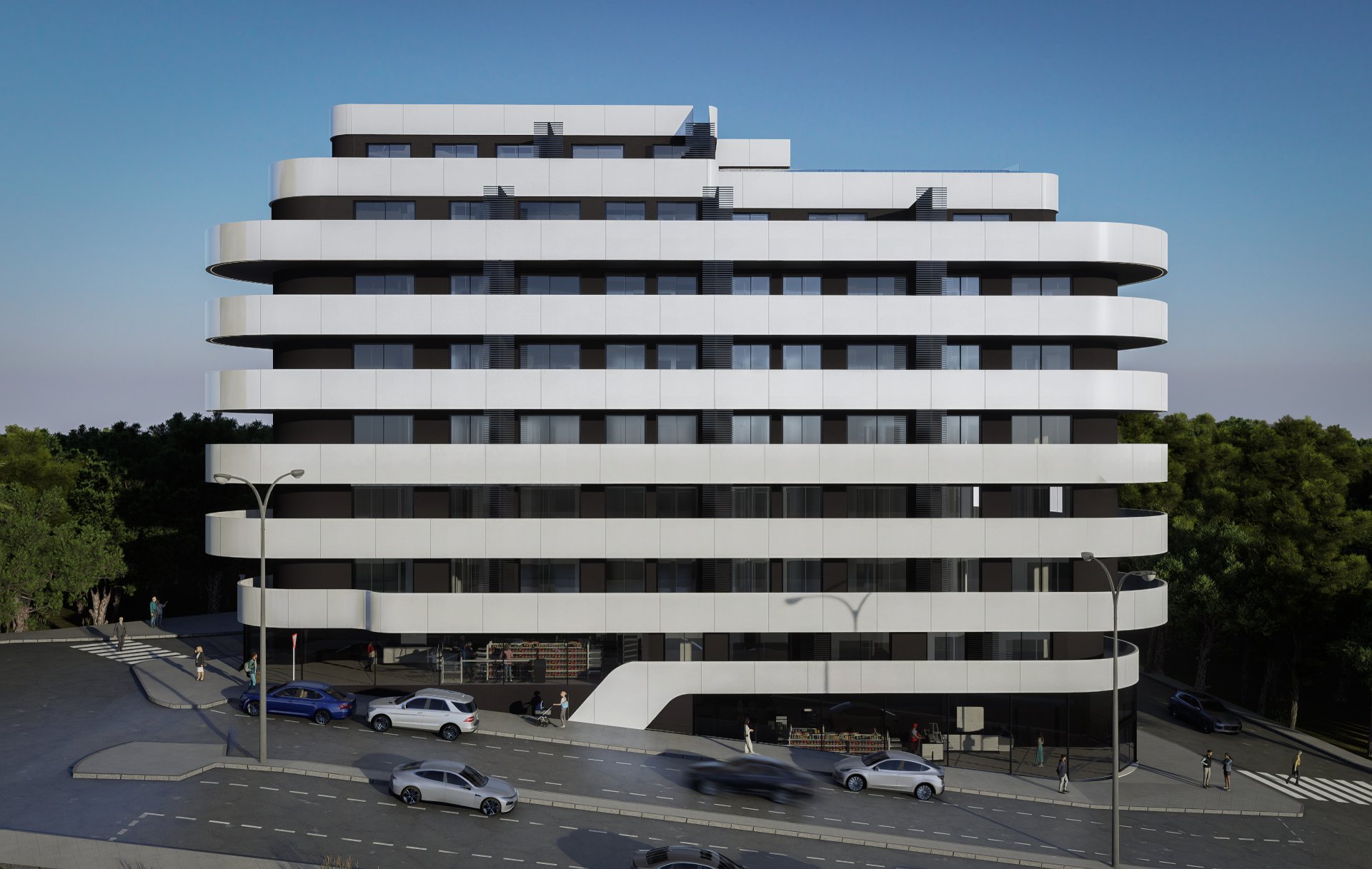 Penthäuser in Calpe, Alicante, Spanien 1 Schlafzimmer, 53 m2 Nr. 110792