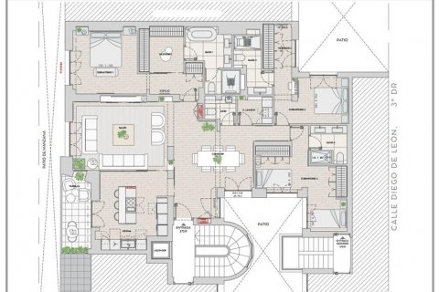 Продажа квартиры в Мадрид, Испания 3 спальни, 197м2 №117522 - фото 24