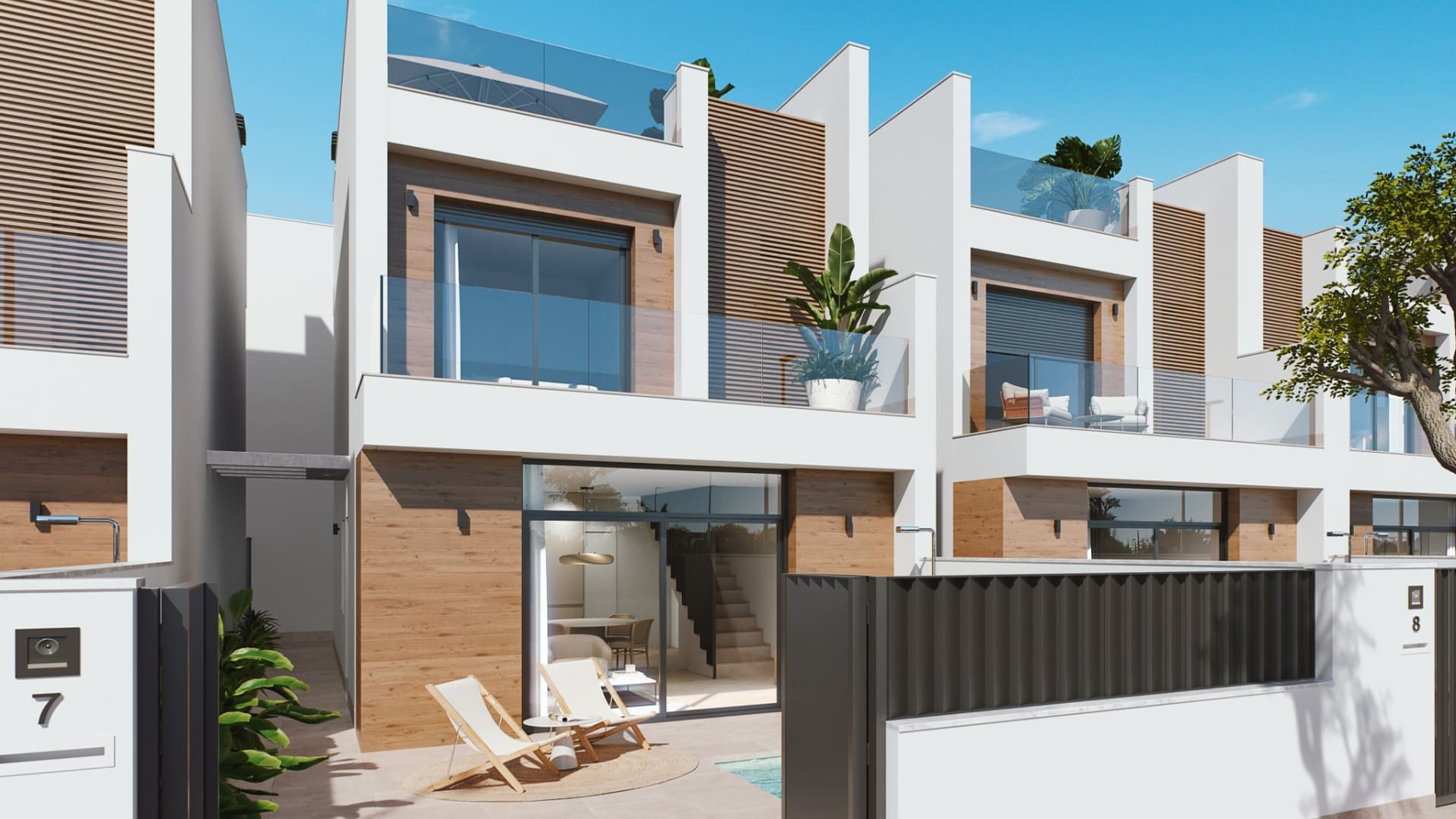 Villa in Residencial Jacaranda, San Pedro del Pinatar, Murcia, Spa, 3 bedrooms, 107.41 sq.m. No. 90827