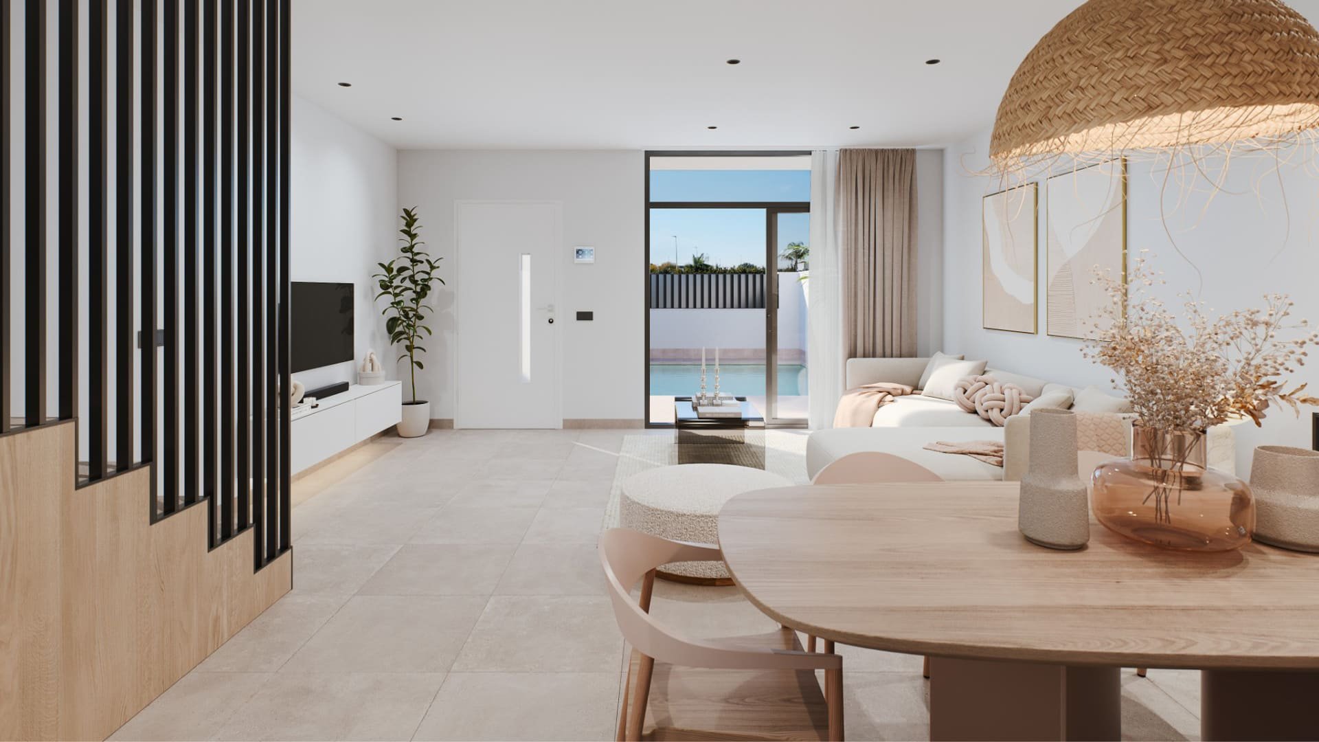 Villa in Residencial Jacaranda, San Pedro del Pinatar, Murcia, Spa, 3 bedrooms, 107.41 sq.m. No. 90827