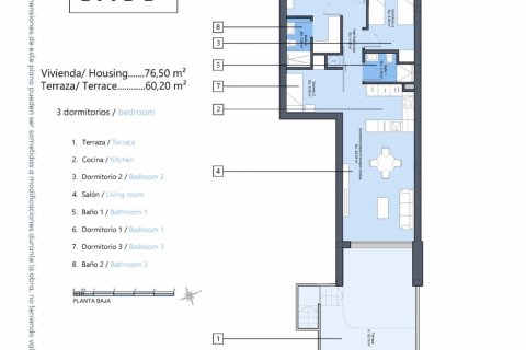 Bungalowi myytävänä Dolores, Alicante, Espanja, 3 makuuhuonetta, 76 m2 No. 112759 - kuva 24