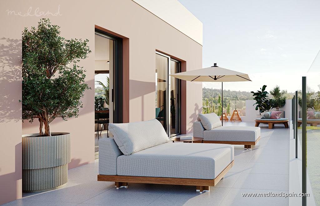 Lägenhet i Marbella, Malaga, Spanien 3 sovrum, 133 kvm. Nr. 104958