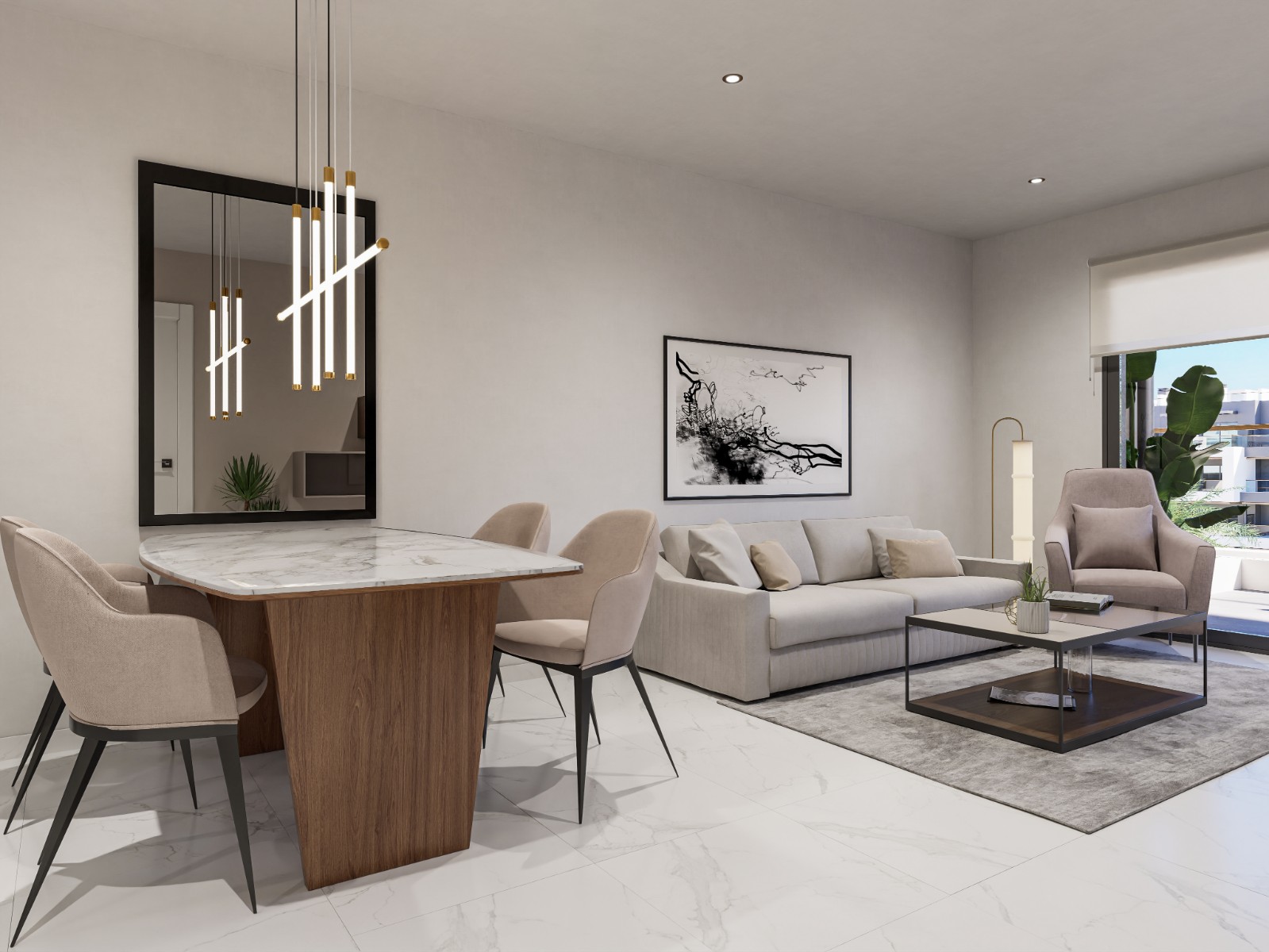 Huoneisto Torrevieja, Alicante, Espanja 1 makuuhuone, 86 m2 No. 89391