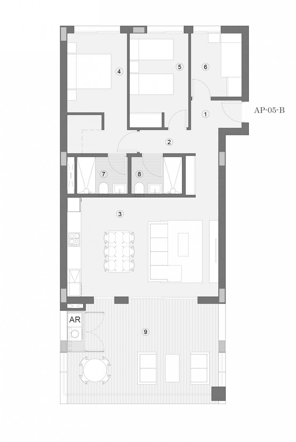 Apartment à Alicante, Espagne 3 chambres, 75 m2 No. 113619