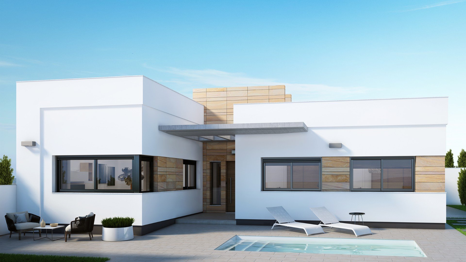 Villa en La Pinada Nature Resort, Santa Rosalia, Murcia, España 2 dormitorios, 71.61 m2 No. 91093