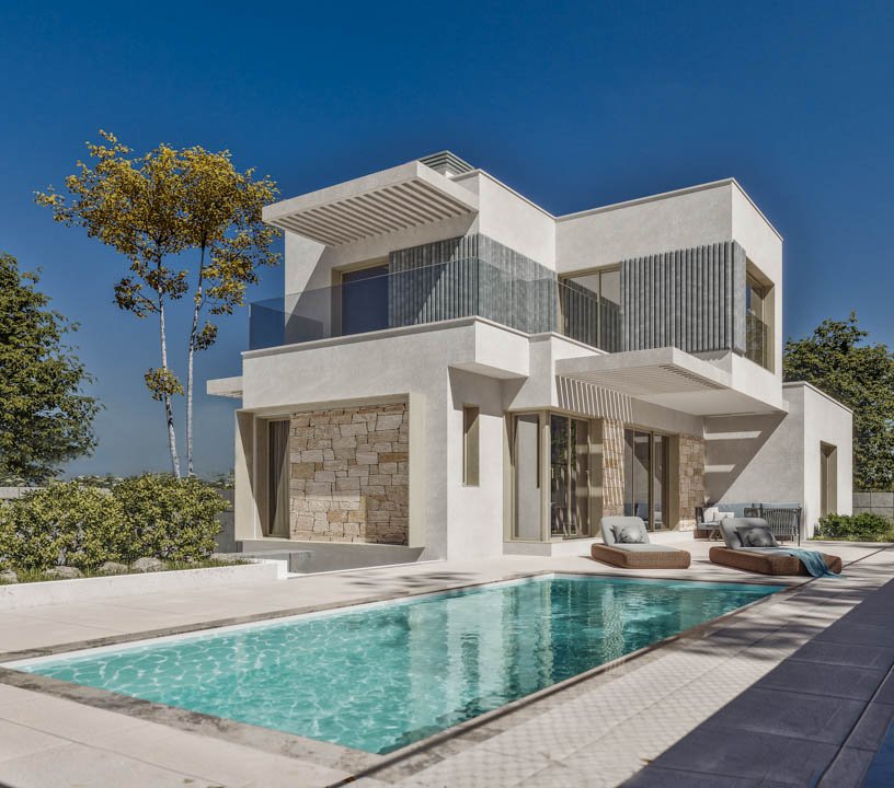 Villa i Finestrat, Alicante, Spanien 3 sovrum, 252 kvm. Nr. 84684