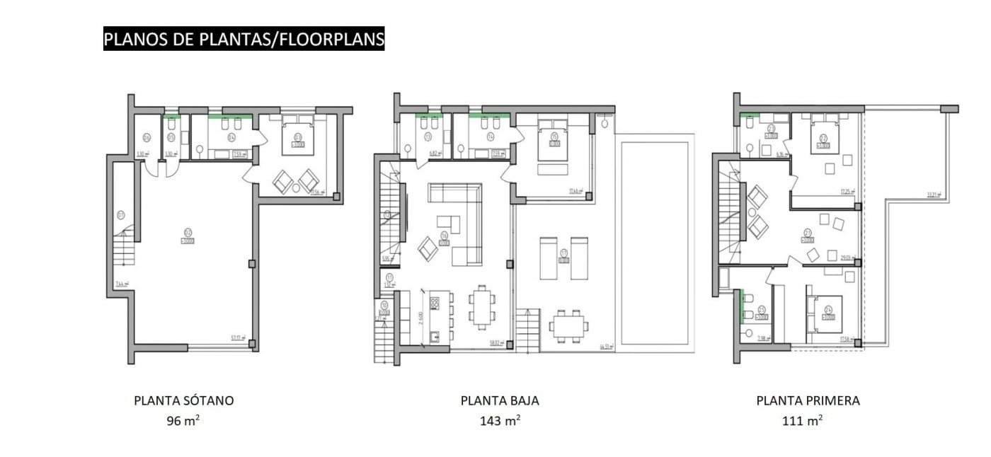 Villa i La Zenia, Alicante, Spanien 4 sovrum, 333 kvm. Nr. 103614