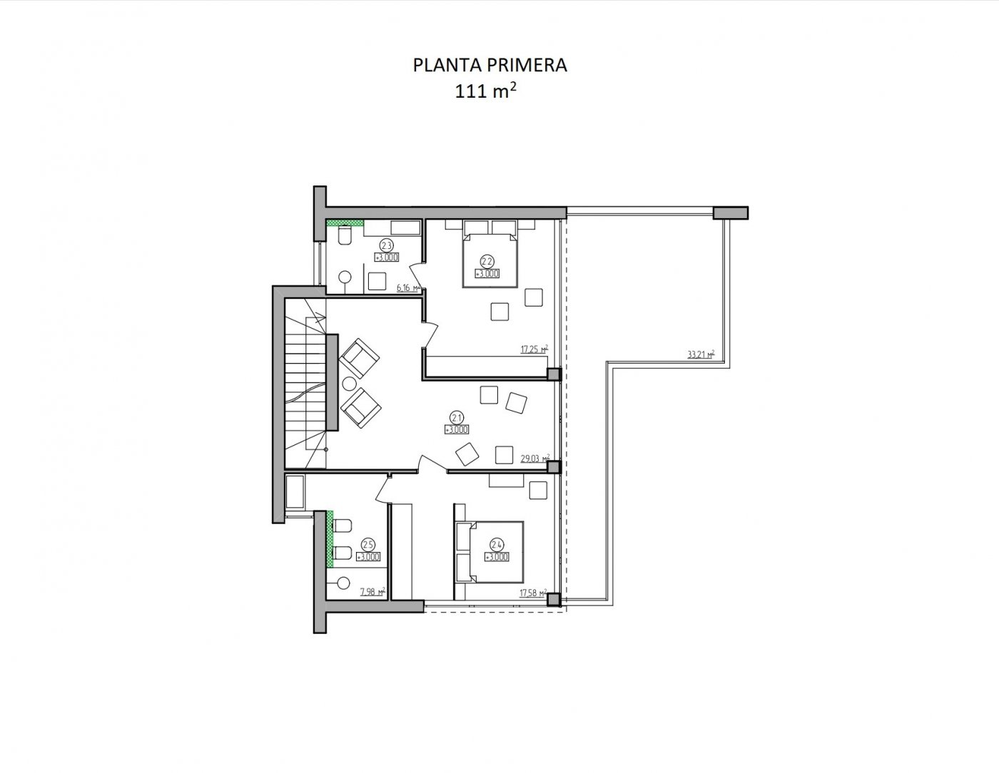 Villa i La Zenia, Alicante, Spanien 4 sovrum, 333 kvm. Nr. 103614