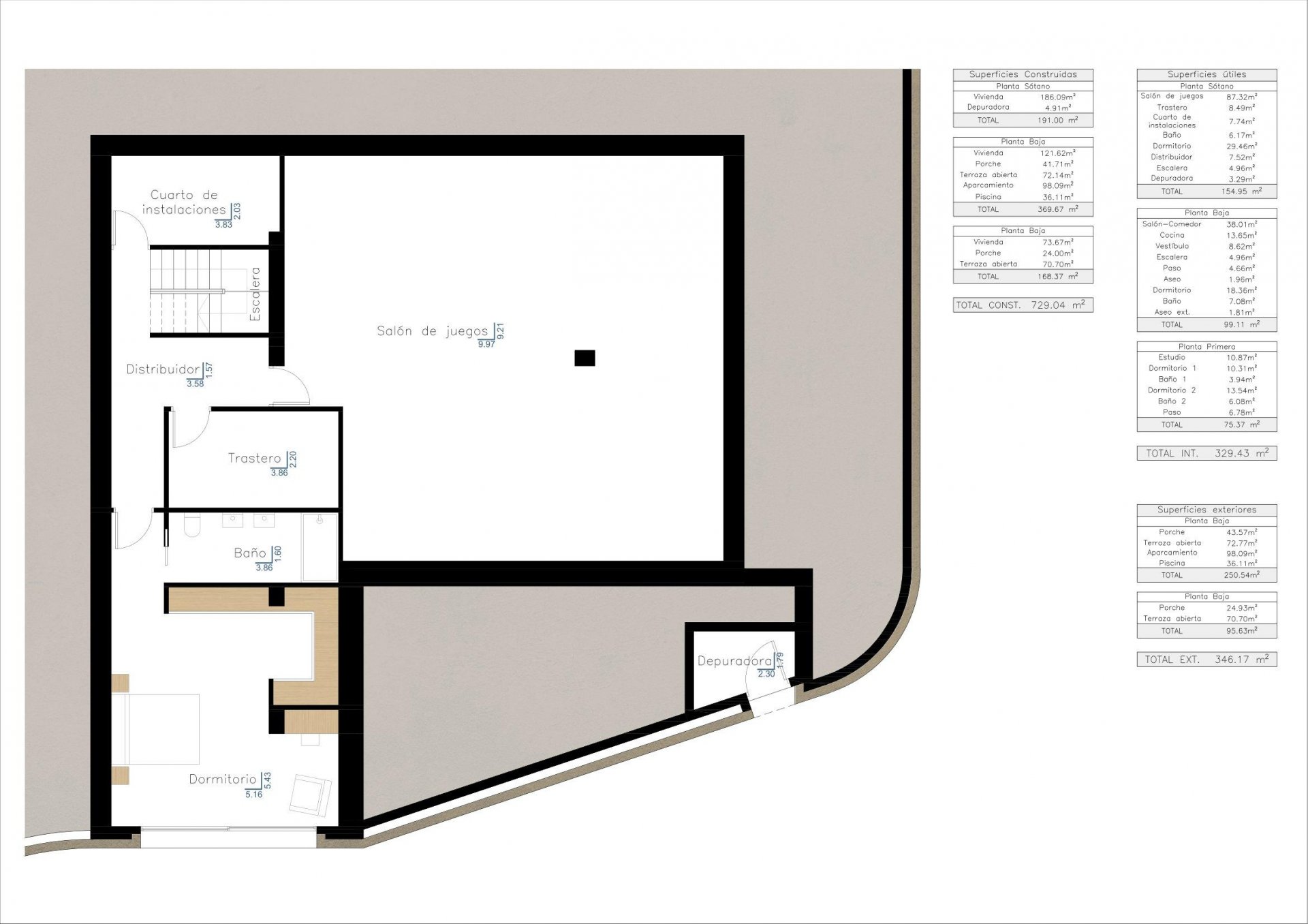 Villa i Benissa, Alicante, Spanien 4 sovrum, 705 kvm. Nr. 88965