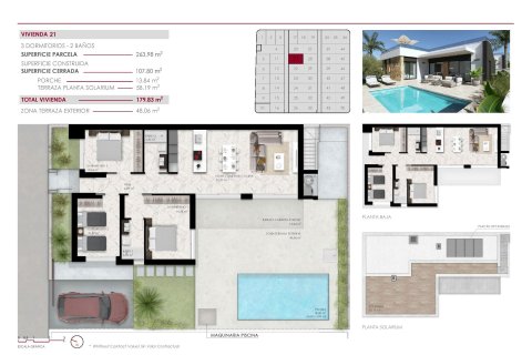 Villa till salu Ciudad Quesada, Alicante, Spanien 3 sovrum, 107 kvm. Nr. 112543 - foto 7