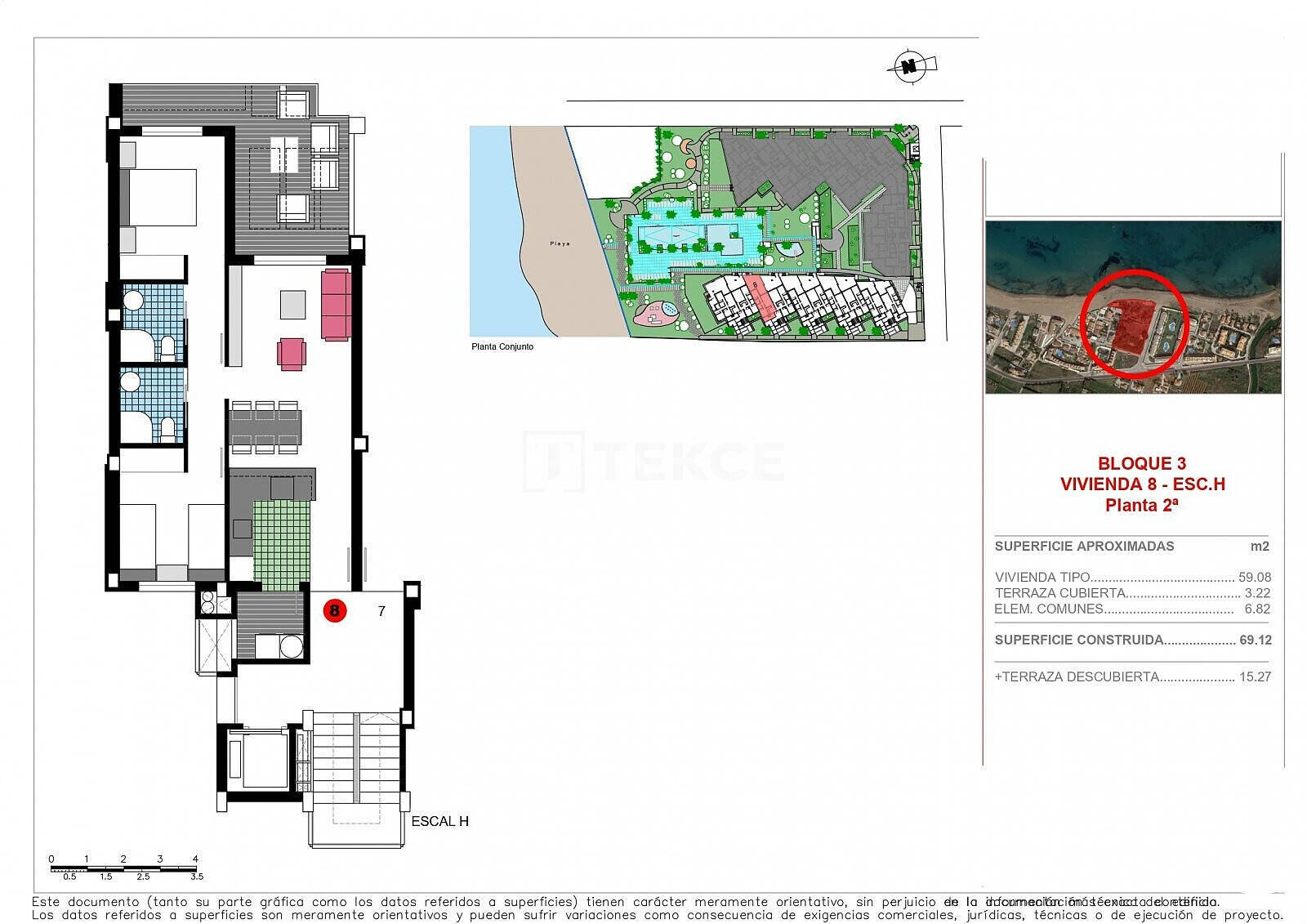 Lägenhet i Denia, Alicante, Spanien 2 sovrum, 80 kvm. Nr. 92025