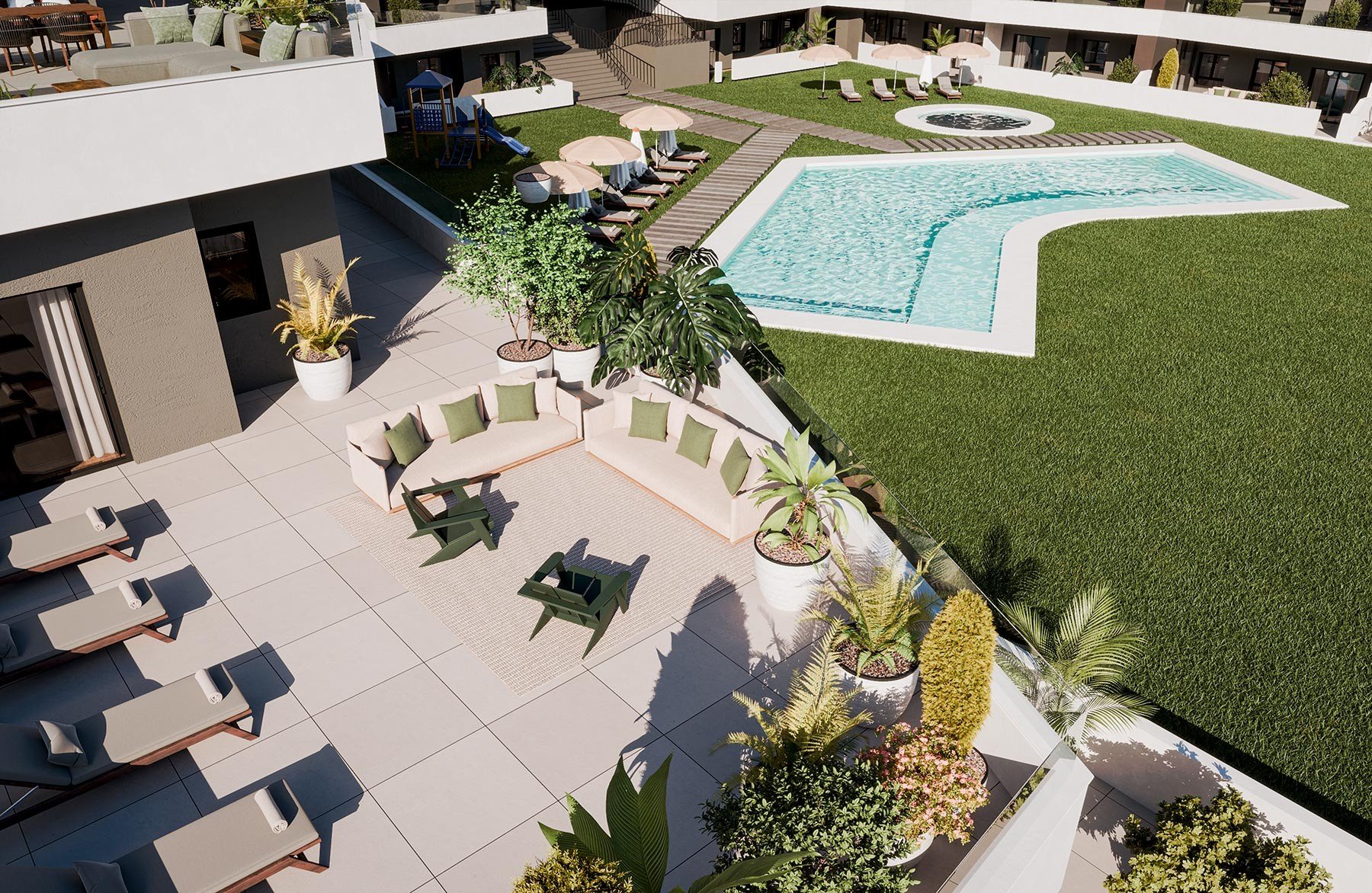 Lägenhet i San Miguel de Salinas, Alicante, Spanien 2 sovrum, 65 kvm. Nr. 112292