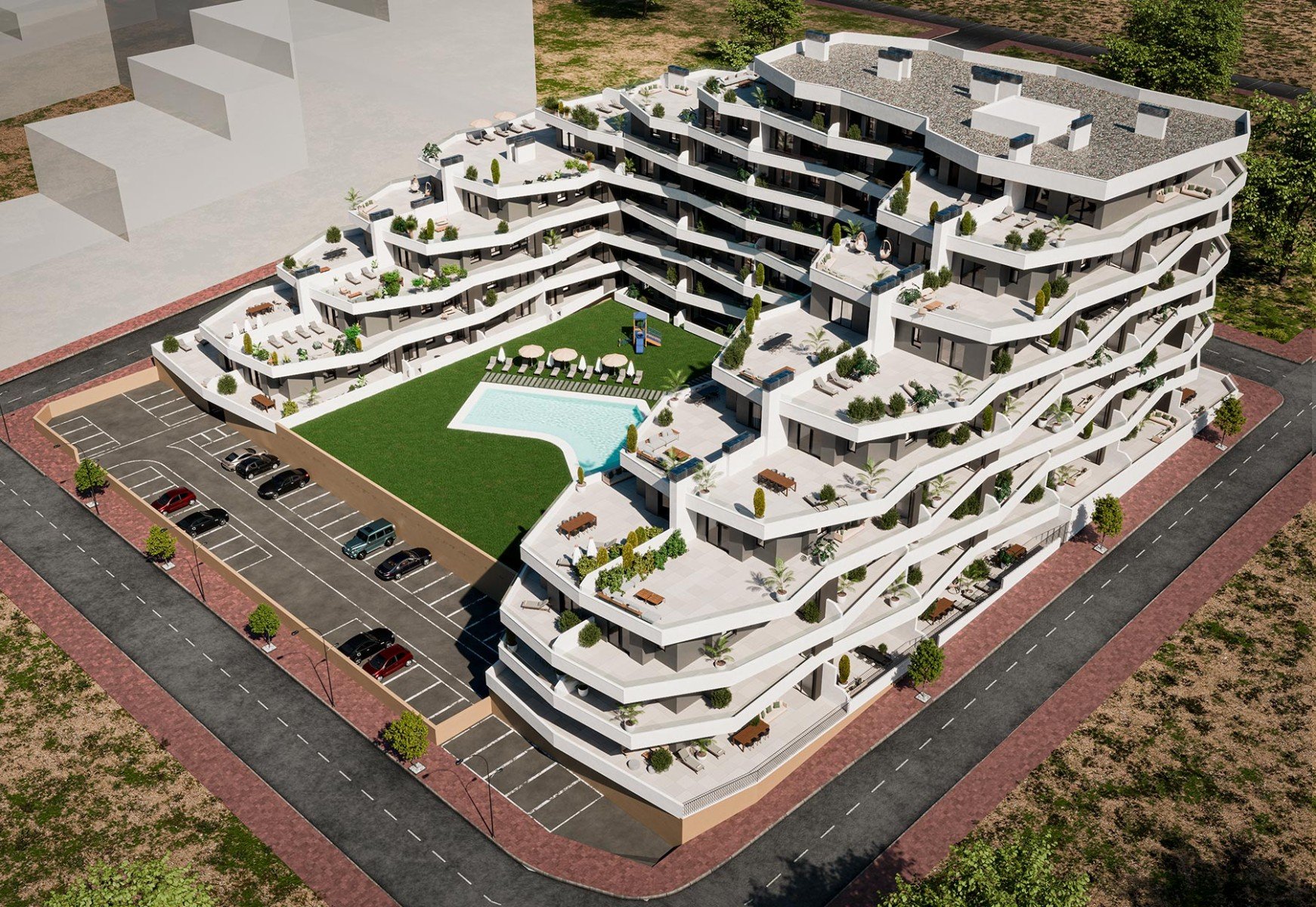 Lägenhet i San Miguel de Salinas, Alicante, Spanien 2 sovrum, 65 kvm. Nr. 112292