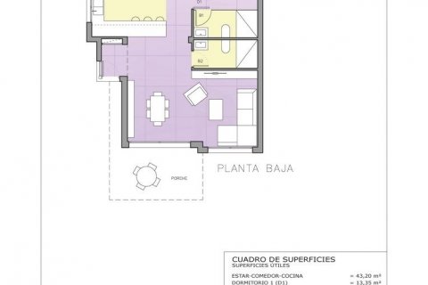 Продажа виллы Картахена, Мурсия, Испания 2 спальни, 92м2 №111228 - фото 18