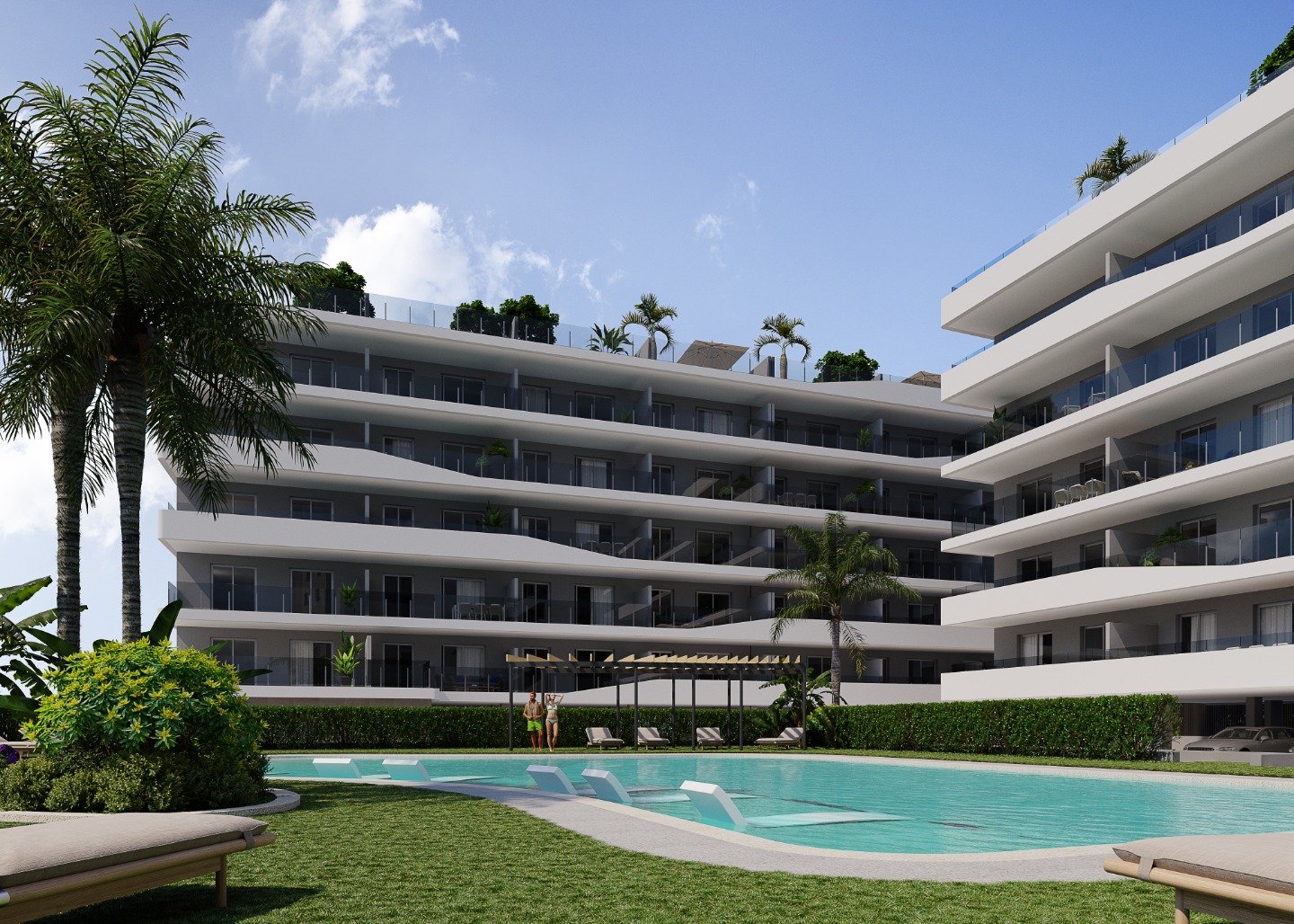 Apartment in Santa Pola, Alicante, Spain 2 bedrooms, 100 sq.m. No. 90053